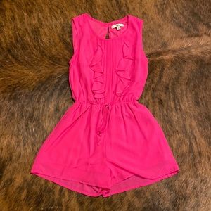 Ya losangeles size small hot pink romper